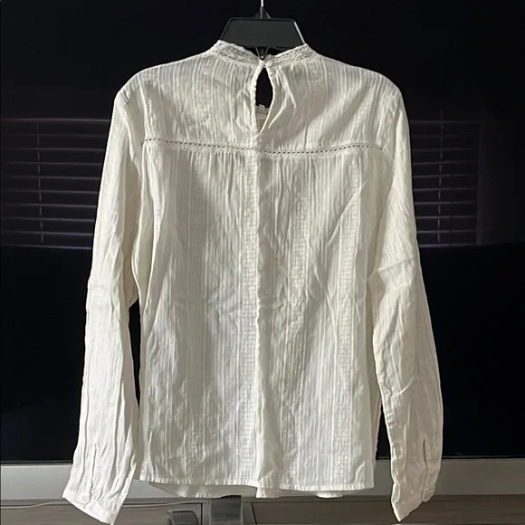 Abercrombie & Fitch Off White Embroidered Blouse - Picture 7 of 7